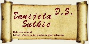 Danijela Šulkić vizit kartica